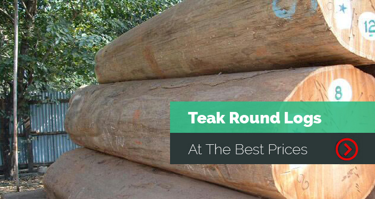 Teak Round Logs